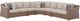Signature Design by Ashley® Laguna Heights 5-Piece Beige Aluminum/Fabric/Wicker Outdoor Sectional-0