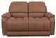 La-Z-Boy® Greyson Caramel Leather Manual Reclining Loveseat-1