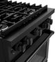 ZLINE Paramount 30" Black Stainless Steel Pro Style Dual Fuel Range-4