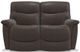 La-Z-Boy® James Walnut Leather Reclining Loveseat-1