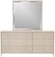 Michael Amini® Lotus Bay Sand Large Dresser with Mirror-1