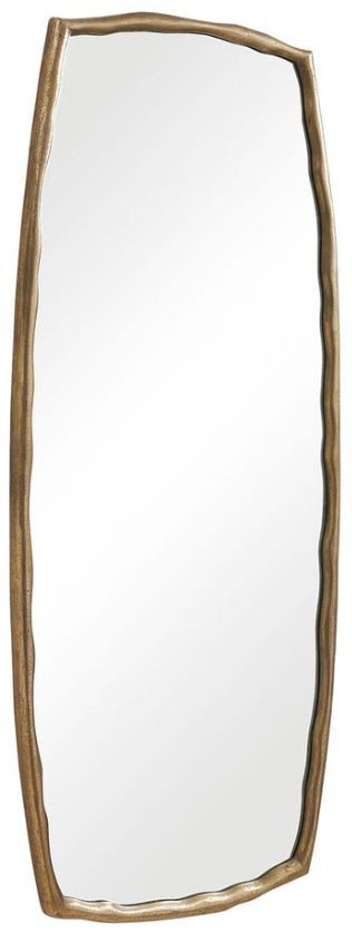 Uttermost® Adair Antique Brass Tall Mirror-3