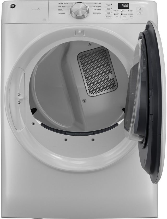 GE® SmartHQ™ 7.8 Cu. Ft. White Electric Dryer-2