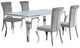 Coaster® Carone 5-Piece Gray Rectangular Dining Set with Stainless Steel Base-0