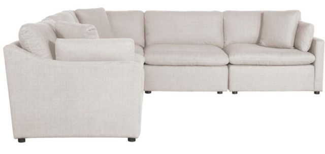 Mazin Furniture Howerton 5-Piece Beige Modular Sofa Sectional-1