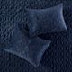 Olliix by Madison Park Harper 3 Piece Navy Full/Queen Faux Velvet Reversible Coverlet Set-4