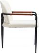 Zuo® Modern Sibu 2-Piece Black/Cream Dining Arm Chair Set-2