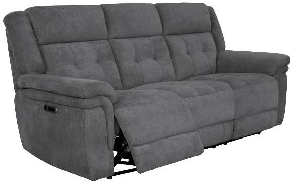 Parker House® Richland Bristol Gray Power Reclining Sofa with Power Headrests-0