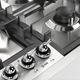 Ilve Nostalgie II 36” Stainless Steel Gas Cooktop with 5 Black Brass Burners-5
