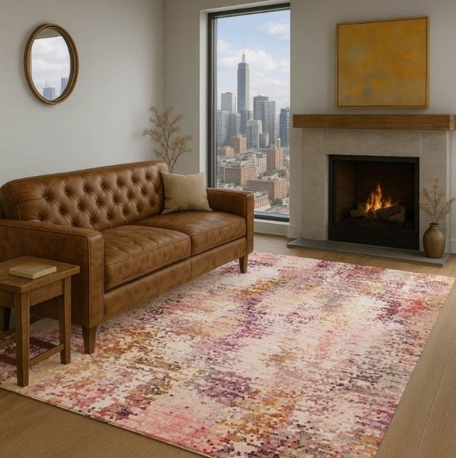 Dalyn™ Rug Company Lumara LM5 Blush 5'x8' Area Rug-1