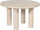 TOV Furniture Barbara Cream Textured 47" Indoor/Outdoor Round Dining Table-0