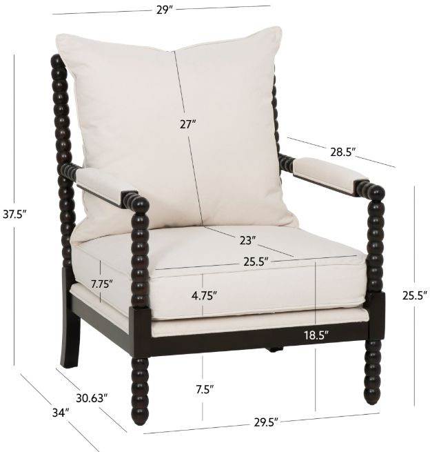 Coast2Coast Home™ McDonough White Accent Chair-2