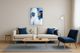 Classy Living Blue Velvet Radiance Abstract Wall Art-1