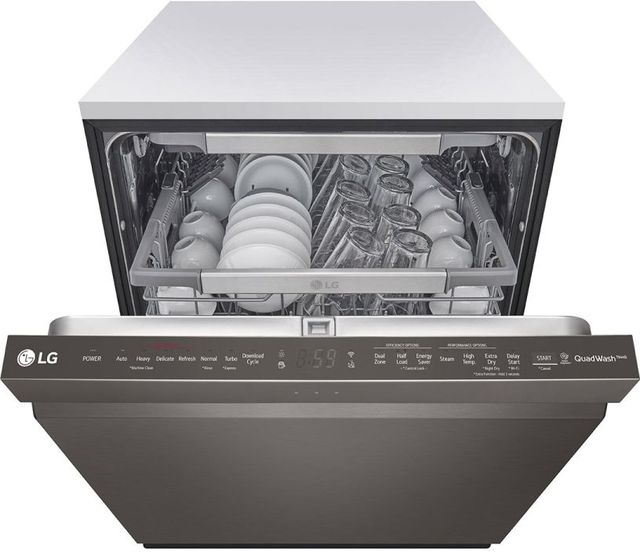 LG 4 Piece PrintProof™ Black Stainless Steel Kitchen Package-2