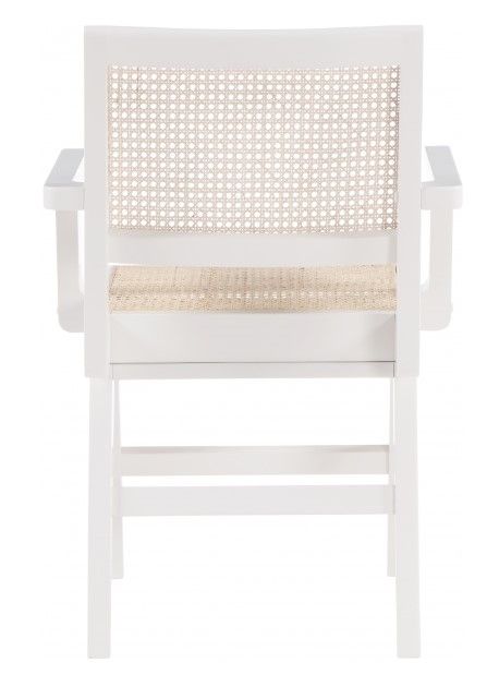 Meridian Furniture Preston White Dining Arm Chair-2