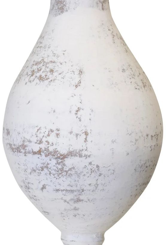 Harp & Finial® Clove Distressed White Large Vase-1