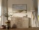 International Furniture Direct Balam Stained White Buffet-1