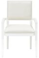Michael Amini® Palm Gate Cloud White Arm Chair-2