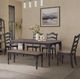 Liberty Furniture Magnolia Manor 6-Piece Antique Black/Weathered Bark Dining Table Set-1