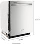Whirlpool® 24" Stainless Steel Top Control Built-In Dishwasher with Spin & Load Rack and AI Intelligent Wash-5
