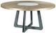 American Drew® AD Modern Synergy Concentric Gold Round Dining Table with Black Base -0