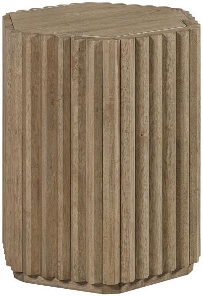Bernards Linné Hexagonal Wheat End Table-0