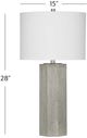 Bassett Mirror Luna Light Gray Table Lamp-3