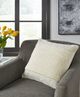 Signature Design by Ashley® Rowcher Gray/White Throw Pillow-3