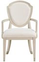 Homelegance® Genoa Ivory/Light Oak Dining Arm Chair-2