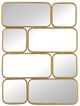 A & B Home Keeley Gold Wall Mirror-1
