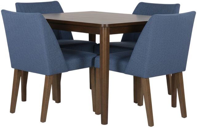 Liberty Furniture Space Savers 5-Piece Blue Jean Denim/Satin Walnut Rectangular Dining Set-0