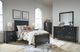 Signature Design by Ashley® Lanolee Black Twin Panel Bed-4