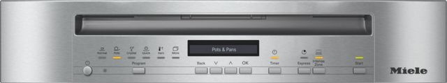 Miele 24" Clean Touch Steel Built In Dishwasher-2