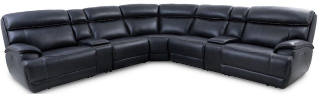 Parker House® Forum 7-Piece Blueberry Power Reclining Sectional-0