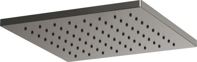 Brizo Essential™ Brilliance® Luxe Steel® 12" Linear Square Single-Function Raincan Shower Head-0