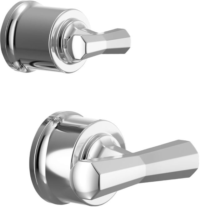 Brizo Beauclere® Polished Chrome Pressure Balance Valve with Integrated Diverter Trim Cross Handle Kit-0