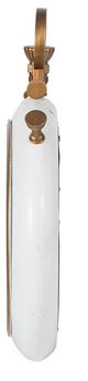 A & B Home Gold/White Gear Clock-2