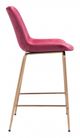 Zuo® Tony Red and Gold Counter Chair-2