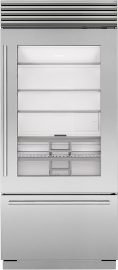 Sub-Zero® Classic Series 36 in. 20.8 Cu. Ft. Stainless Steel Built In Bottom Freezer Refrigerator