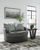 Benchcraft® Brixley Pier Graphite Swivel Accent Chair-4