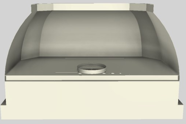 Vent-A-Hood® Designer Series 48" Biscuit Wall Mounted Range Hood-3