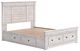 Signature Design by Ashley® Fenderport Whitewash Queen Panel Storage Bed-1
