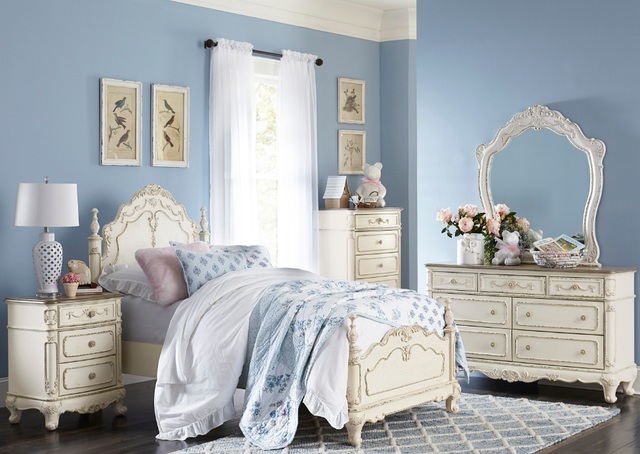 Mazin Furniture Cinderella White Mirror-2