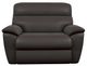 La-Z-Boy® Roman Chocolate Leather Manual Reclining Chair and a Half-1