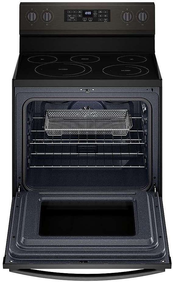 Whirlpool 30" Black Stainless Steel Freestanding Electric Range with 5-in-1 Air Fry Oven - Thumbnail 3