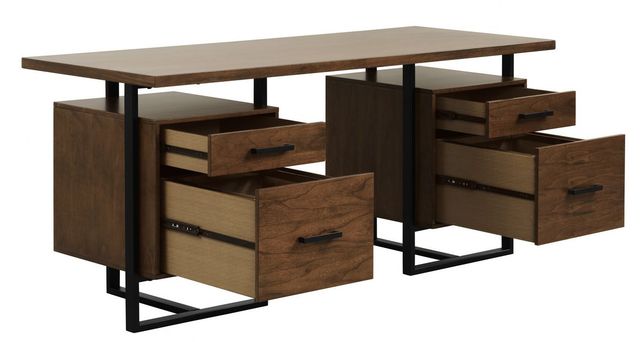 Homelegance® Sedley Rustic Black/Walnut Writing Desk-3