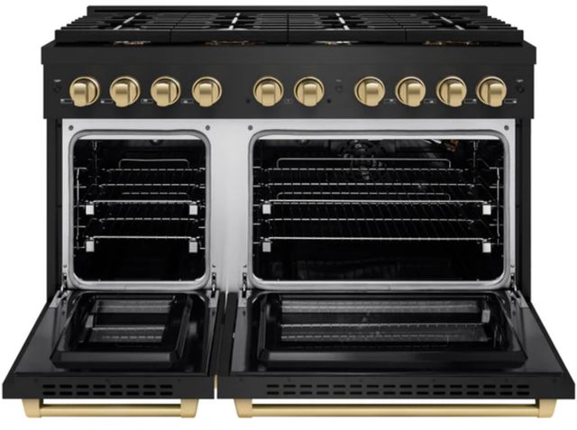 ZLINE Autograph Edition 48" Black Stainless Steel Pro Style Gas Range-1