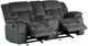 Homelegance® Laurelton Charcoal Double Manual Reclining Glider Loveseat-3