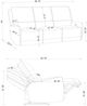 Coaster® Sylmar Dove Grey Upholstered Power Reclining Sofa-2