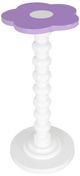 Linon Violet Purple Tall Table with White Base-2